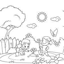 Coloriage de printemps – occupez les enfants avec un dessin mignon à  imprimer et colorier