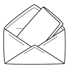 Une Enveloppe En Papier Ouverte Avec Une Lettre. Correspondance Postale,  Message. . Illustration Vectorielle Dessinés à La Main | Vecteur Premium